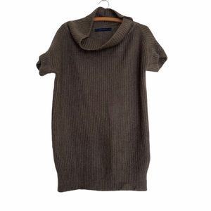 Zara Woman brown short sleeve sweater